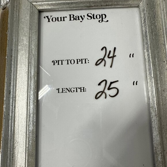 Chicos Womens Top Size XXL Plus Dark Navy Blue White Stripe Nautical 3/4 Sleeves - Picture 5 of 6